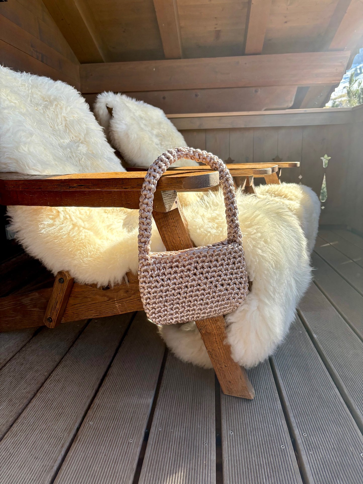 Benedetta - Borsa in raso fatta a mano β