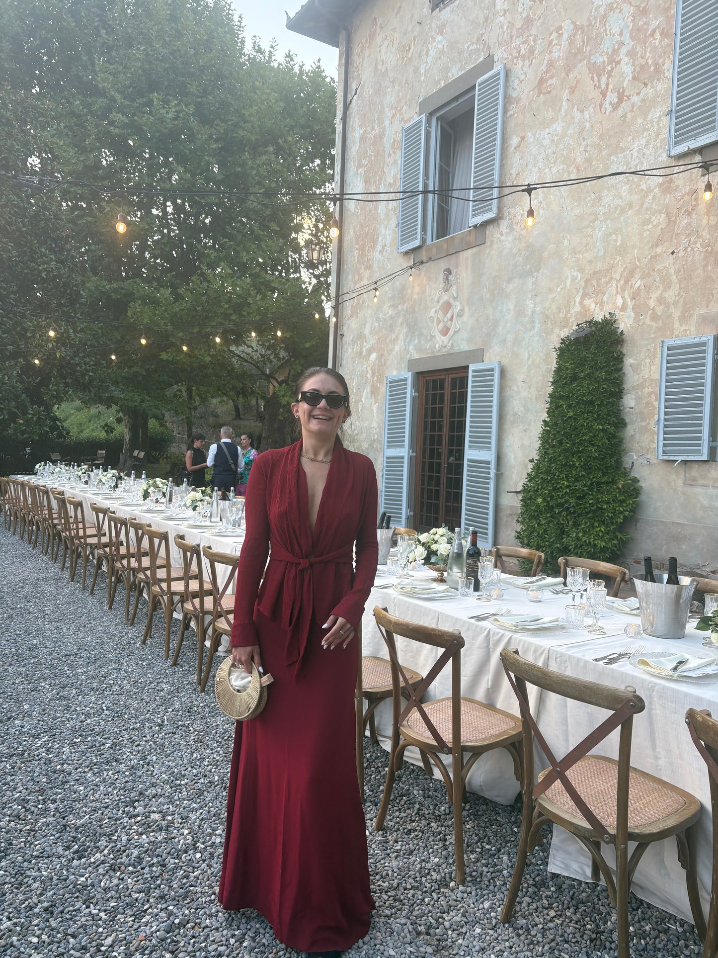 Stella – Borsa circolare in lamé argentato | Eleganza Made in Italy