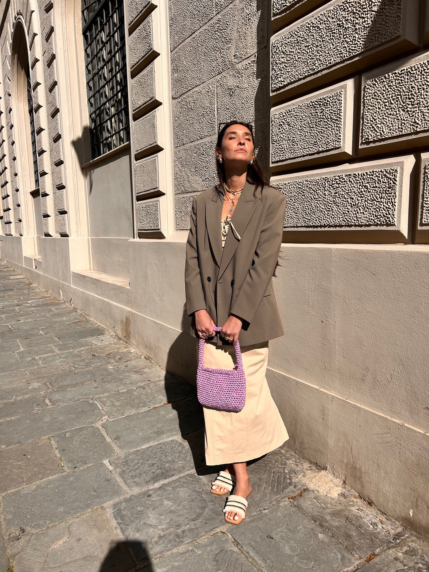 Benedetta - Borsa in raso fatta a mano –